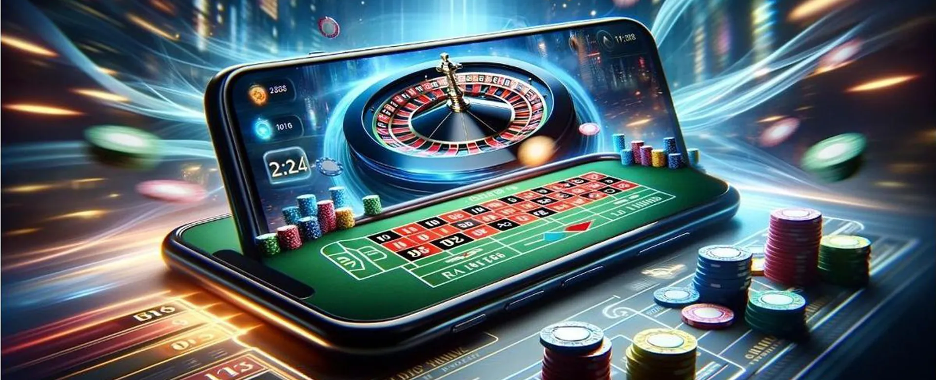 Dynamic background image of online casino games